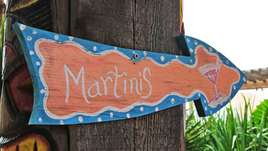 Martinis sign at Margaritaville Resort Casino