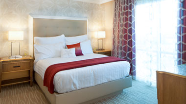 Margaritaville Resort Casino Luxury hotel suite king bedroom