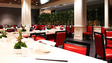 Dining area of Bamboo Asian Cafe