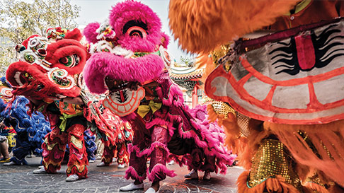 Lion dance