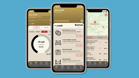 smart phones showing screen grabs of the mychoice app